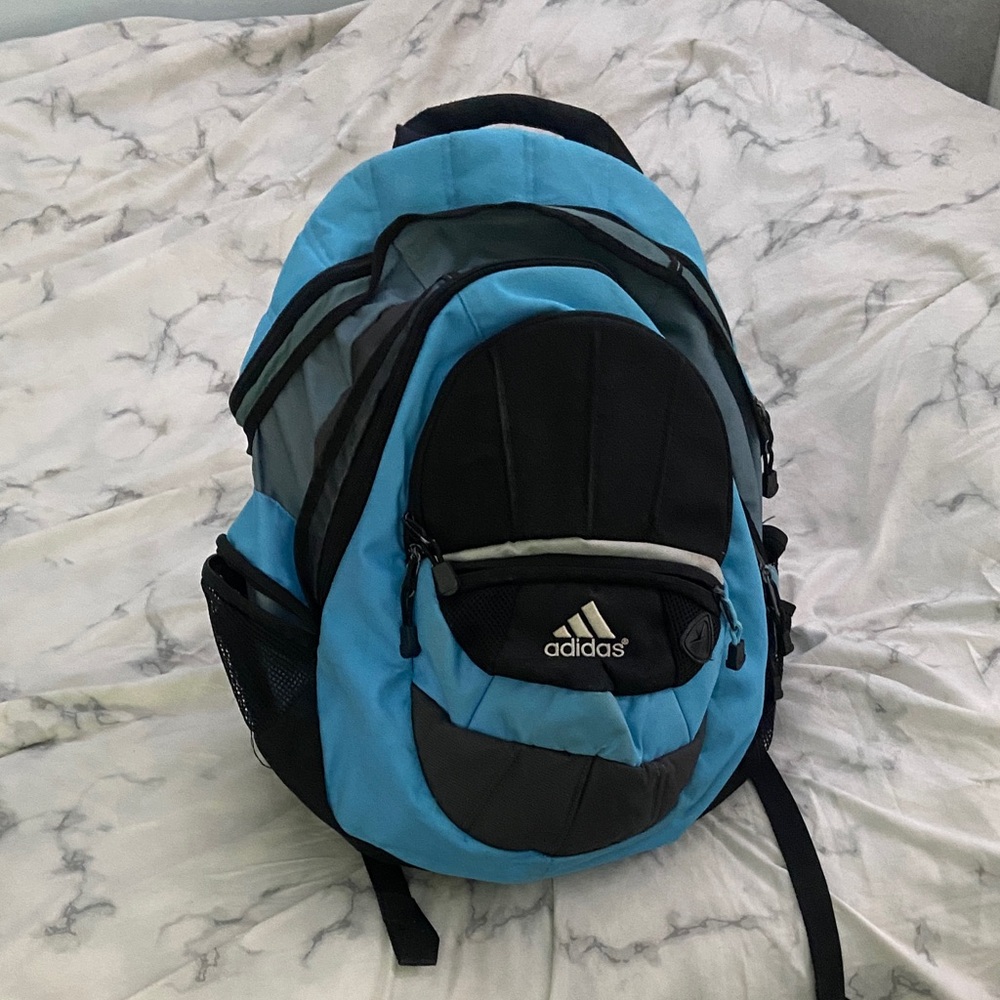Massive Blue and Black Adidas Sports Backpack